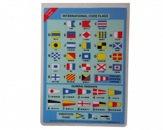 Image of International Code Flags also showing Morse Code